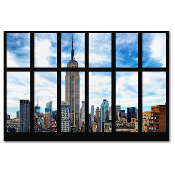 Philippe Hugonnard 'Empire State Building View' Canvas Art, 47x30