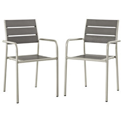 Contemporary Outdoor Dining Chairs by Modway