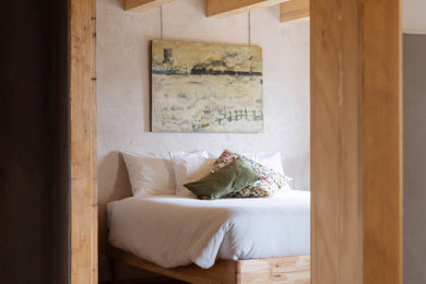 Foto di una camera da letto rustica