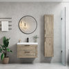 The Cosmo Wall Mounted Modern Bathroom Vanity, Eve, 30"
