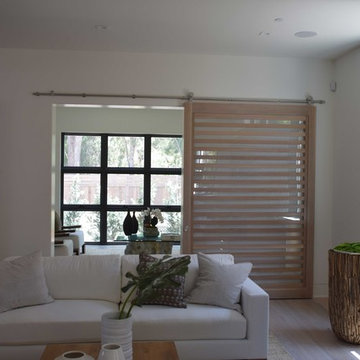 Slated White Oak Barn Door