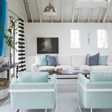 Beach Style Living Room