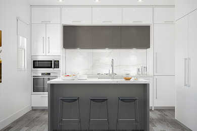 Trendy kitchen photo in Vancouver