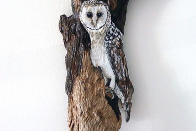 Home Decor Items - Driftwood, Masked Owl