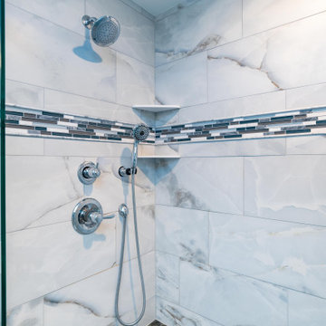 Coty Award Winning Modern Primary Accessible Bath With Lemurian Blue Granite