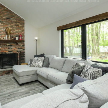 Black Windows in Beautiful Family Room - Renewal by Andersen NJ / NYC
