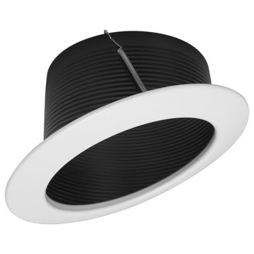 NICOR 6 inch Recessed Baffle Trim for Sloped Ceilings