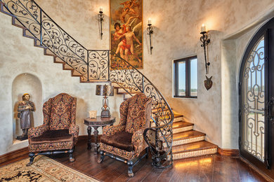 Example of a classic staircase design in Albuquerque