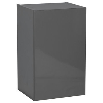 12 x 24 Wall Cabinet-Single Door-with Grey Gloss door