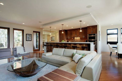 Living room - transitional living room idea in Calgary