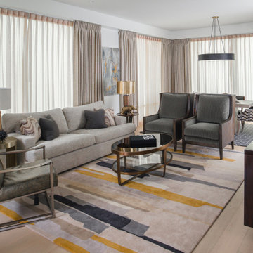 Masculine, Soft Contemporary in Luxury Condo