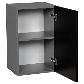 24 x 24 Wall Cabinet-Single Door-with Black Matte door