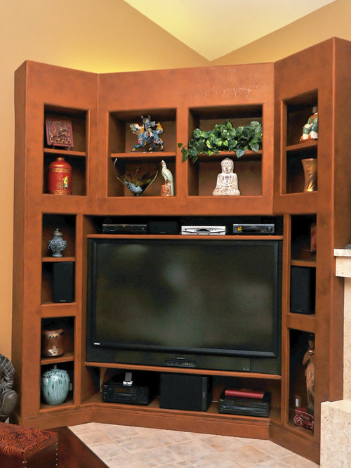 Corner Entertainment Center Home Design Ideas, Pictures, Remodel and Decor