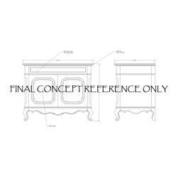 Custom Developed His and Hers Louis XV style Vanities in Solid Oak - Bathroom Vanities And Sink Consoles