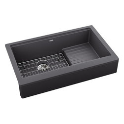 Elkay Quartz Luxe 35-7/8" Farmhouse Single Basin Quartz Composite Kitchen Sink - Kitchen Sinks