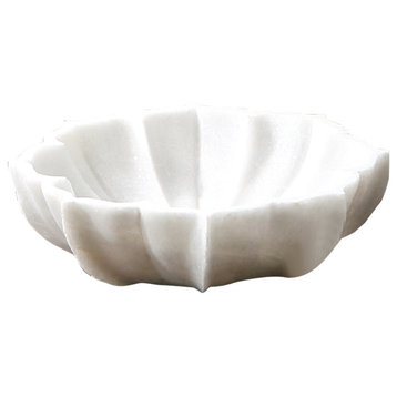 Marble Petal Bowl, Medium