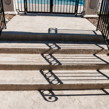 Tiburon apartments patio and stairs