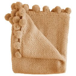 Transitional Throws Jubilee Throw Blanket, Camel