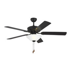 Monte Carlo Haven 52 inch 5 Blade LED Ceiling Fan in Matte Black