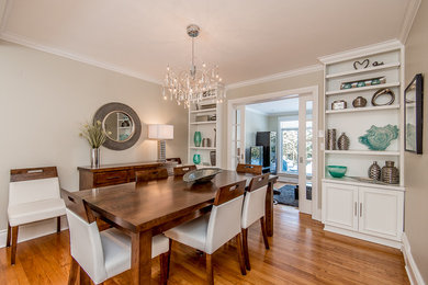 Inspiration for a transitional dining room remodel in Ottawa