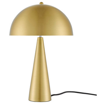 Table Lamp, Gold, Metal, Modern, Mid Century Kitchen Cafe Bistro Hospitality