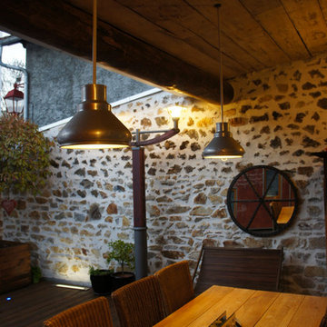 Patio et chambre d'ami