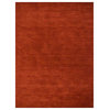 Hand Knotted Loom Wool Area Rug Solid Light Red, [Rectangle] 8'x10'