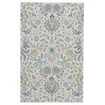 Momeni - Momeni Newport Hand Tufted Casual Area Rug Blue 5' X 8' - Inspired by the iconic textiles of William Morris, the updated patterns of this decorative area rug offer both classic and contemporary accent pieces with unlimited design potential. From lush botanical designs to Alhambra arabesques, each rug conveys an ageless beauty in shades of yellow, blue, grey and gold. 100% natural wool fibers and hand-tufted construction give each dynamic floorcovering structure and support that holds up beautifully in high-traffic areas of the home.