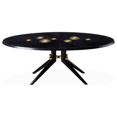 Trocadero Dining Table Midcentury Dining Tables by Jonathan