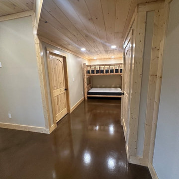 Rustic Cabin Basement Addition in Townsend