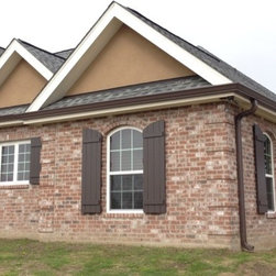 Arched Board & Batten Shutters - Exterior Shutters
