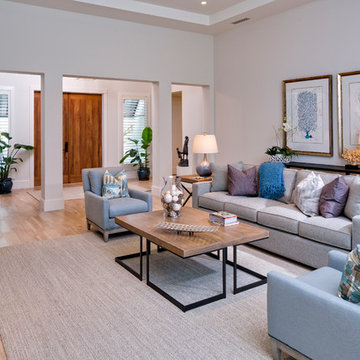 Beach Style Living Room