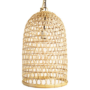 Bamboo Fish Basket Lantern Small