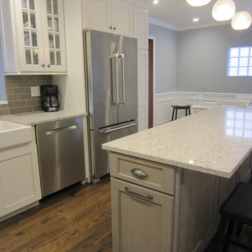 Different Color Island Cabinets