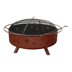 Big Sky Wildlife Georgia Clay Fire Pit Rustic Fire Pits By