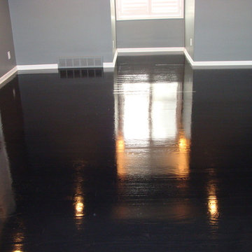 Ebony High-gloss wood floors