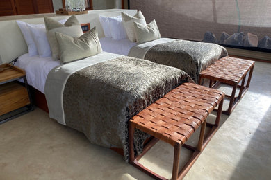 Inspiration for a modern bedroom remodel in Other