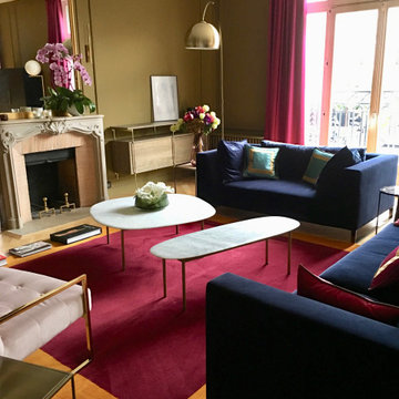 Tout à créer dans cet appartement à Neuilly. Oser la couleur!