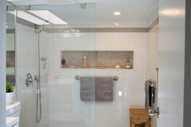 Example of a mid-sized trendy bathroom design in Toronto