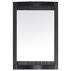 Verona 24" Rectangular Bathroom/Vanity Framed Wall Mirror, Espresso