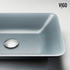 VIGO Sottile Vessel Bathroom Sink, Blue