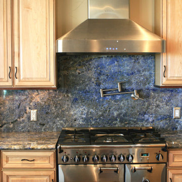 A Striking Blue Kitchen- Blue Bahia