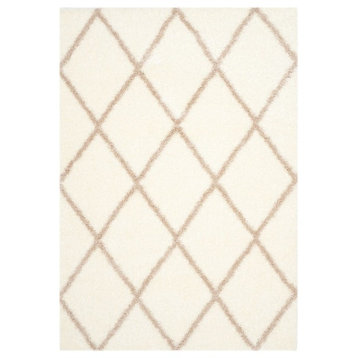 Safavieh Montreal Shag Sgm831F Geometric Rug, Ivory/Beige, 2'3"x9'