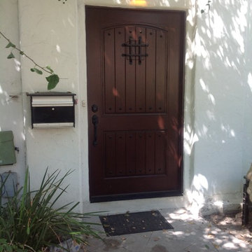 Escon Rustica Front Door with Emtek lock