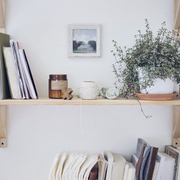 Minimalist Living Room Makeover with Crisp Plantation Shutters