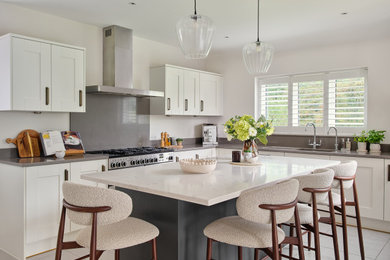 Contemporary kitchen in Surrey.