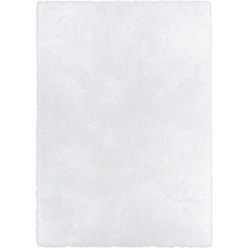 Well Woven Feather Liza Modern Solid Soft Plush White Area Rug 3'3'' x 5'