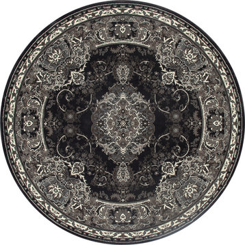 Chelsea Royalty Gray 5'3" Round Area Rug