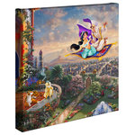 Thomas Kinkade Studios - Aladdin, Gallery Wrapped Canvas, 14"x14" - Featuring Thomas Kinkade best-loved images, our Gallery Wraps are perfect for any space. Each wrap is crafted with our premium canvas reproduction techniques and hand wrapped around a deep, hardwood stretcher bar. Hung as an ensemble or by itself, this frame-less presentation gives you a versatile way to display art in your home.