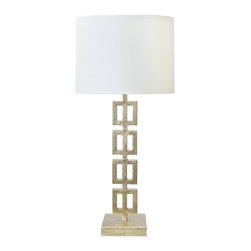 Worlds Away Fiona Silver leaf Table Lamp - Table Lamps